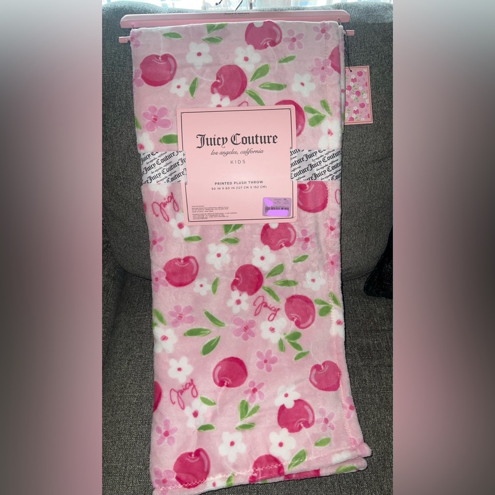 Juicy Couture Pink Cherry Blossom Blanket